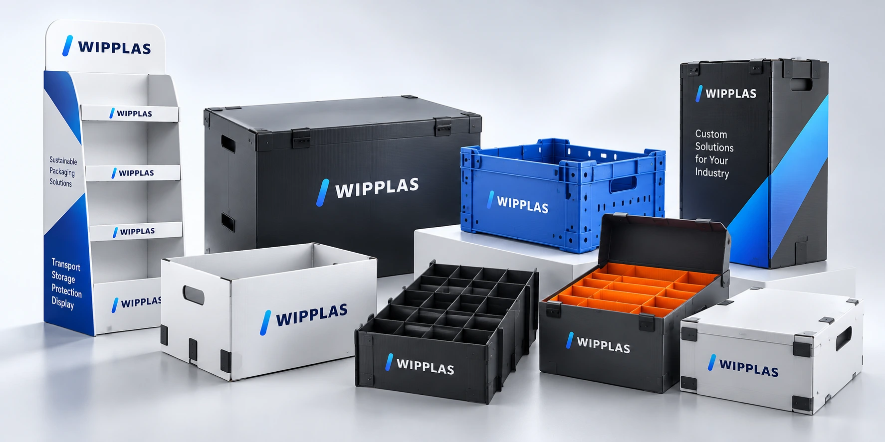 WIPPLAS Polypropylen-Verpackungs-, Transport-, Schutz- und Displaylösungen für verschiedene Branchen