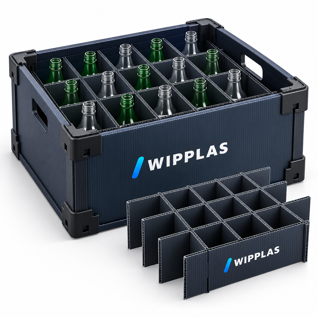 WIPPLAS Flaschen- und Glasprodukt-Separatoren für sicheren Produktschutz