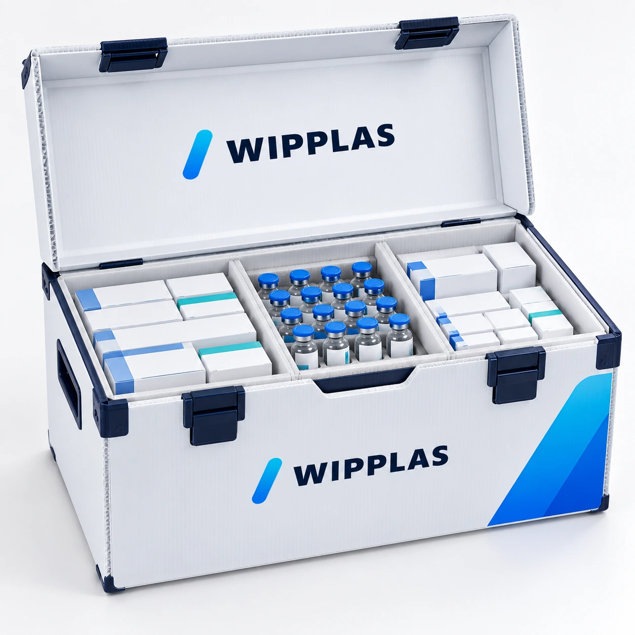 WIPPLAS Rezept- und Impfstoffbox für Pharma- und Medizintransport